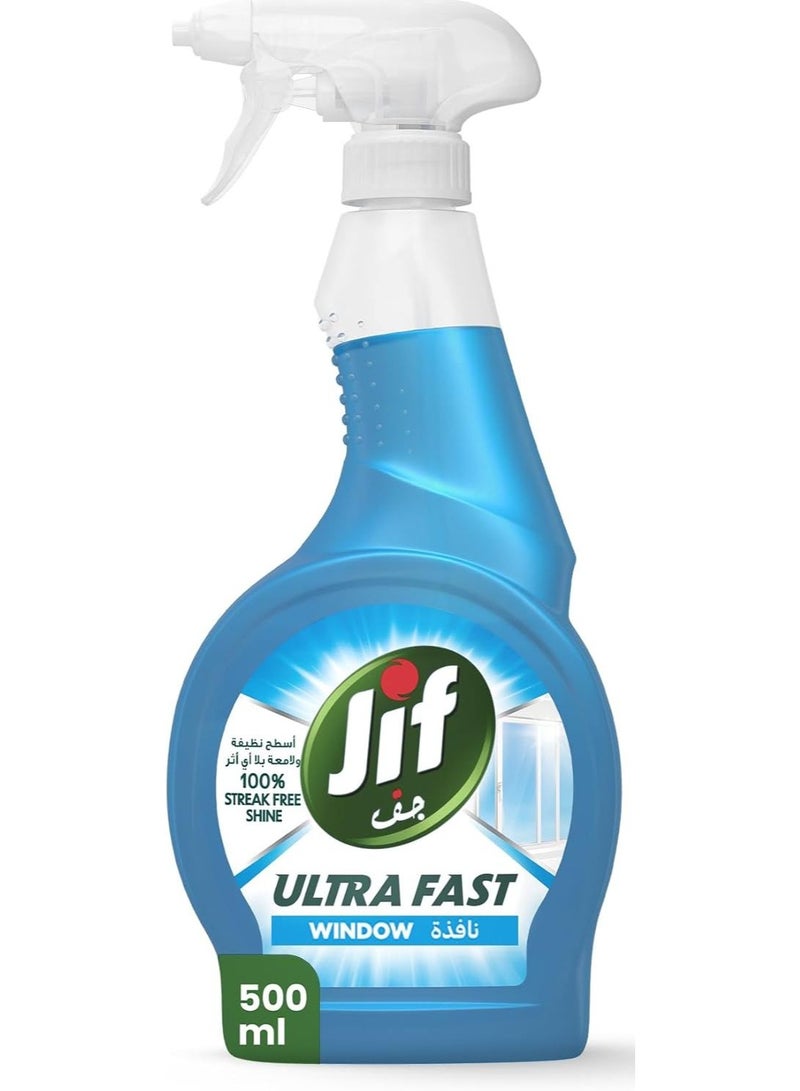 Jif Ultra Fast Glass Cleaner Spray For Window 500 ML